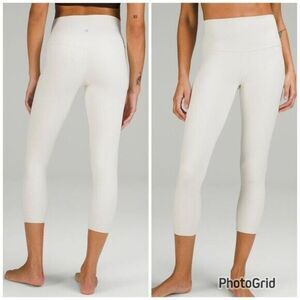 Lululemon Align High-Rise Crop 23" Bone Womens size 8 NWT leggings Bone color